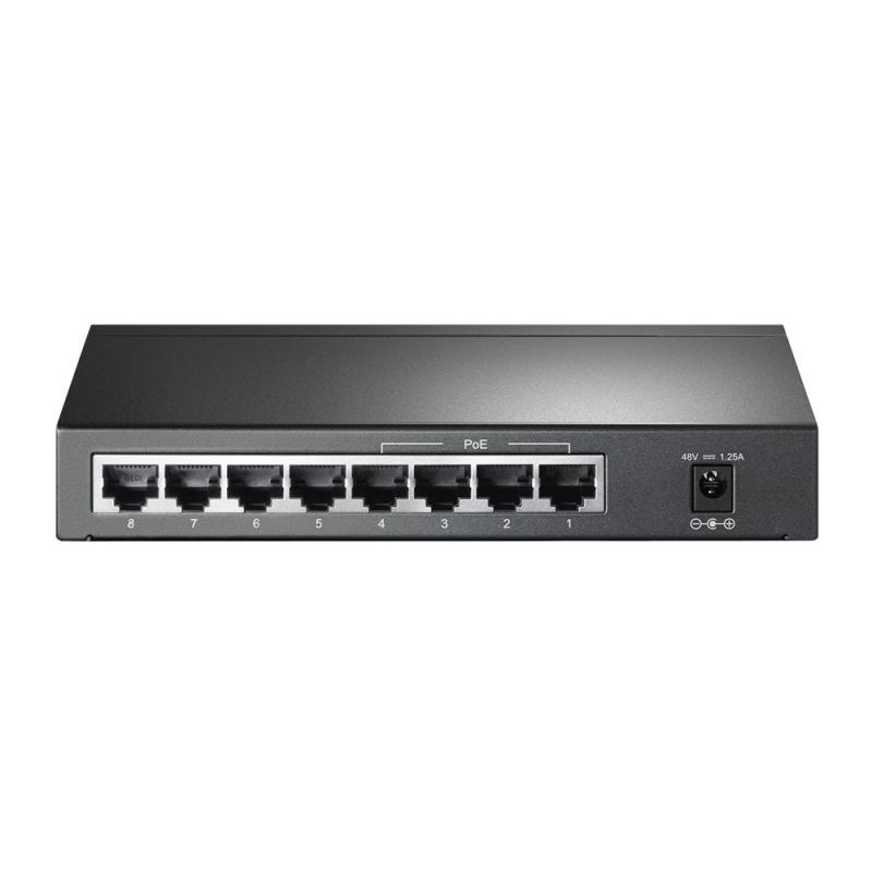 TP-LINK TL-SG1008P Géré Gigabit Ethernet (10/100/1000) Connexion Ethernet, supportant l'alimentation via ce port (PoE) Gris – Image 4