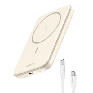 UGREEN Batterie Ext Sans Fil Qi 7,5W 5000mAh Crème *25207
