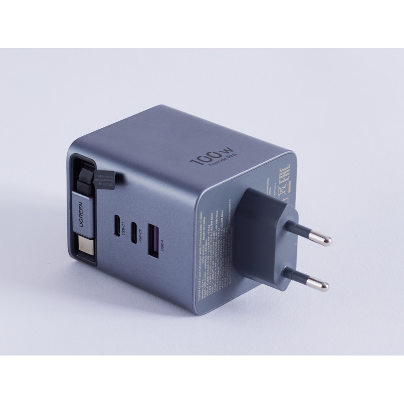 UGREEN Chargeur Rapide 100 W + Câble avec Rouleau *65828 – Image 2