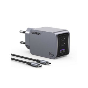 UGREEN Chargeur Rapide 65W PD 3 Ports + Câble USB-C > USB-C*25871