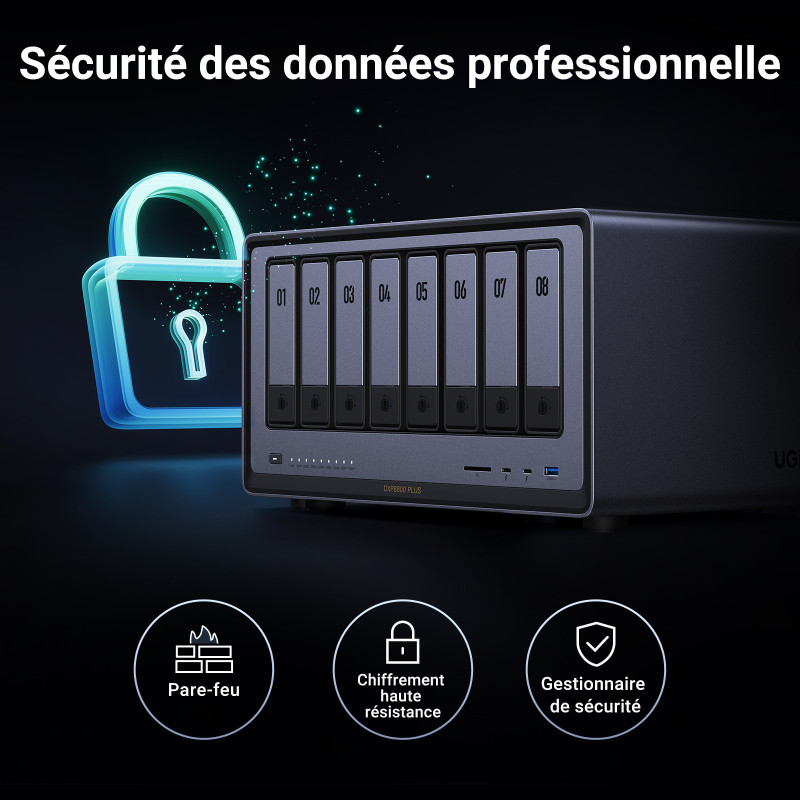 UGREEN 35127B serveur de stockage NAS Bureau Intel® Core i5 i5-1235U 8 Go DDR5 0 To UGOS Pro Gris