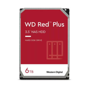 WESTERN DIGITAL Western Digital Red Plus disque dur 6 To 5400 tr/min 256 Mo 3.5" Série ATA III