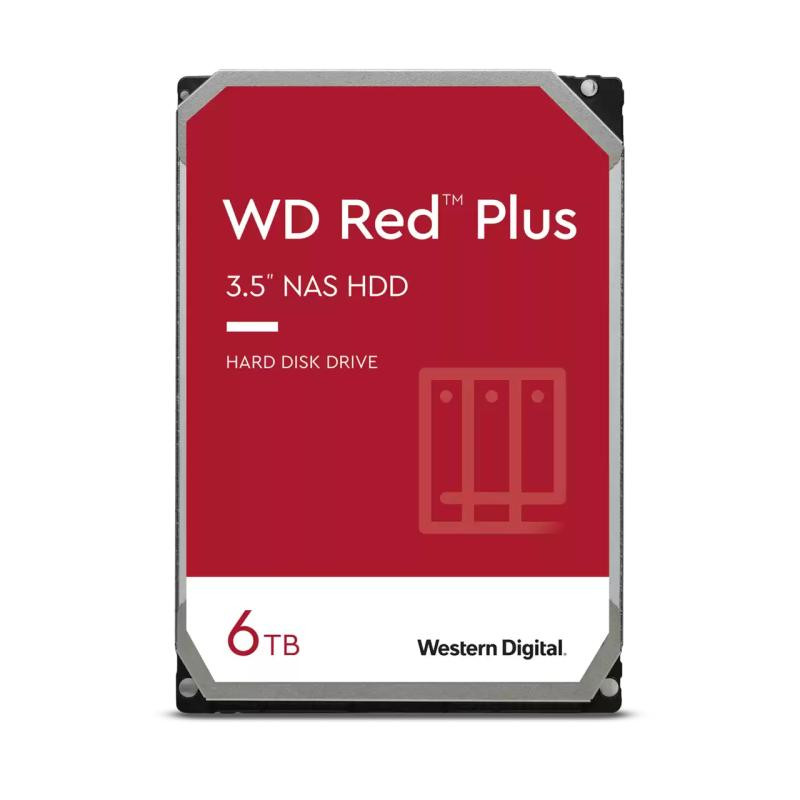 WESTERN DIGITAL Western Digital Red Plus disque dur 6 To 5400 tr/min 256 Mo 3.5" Série ATA III