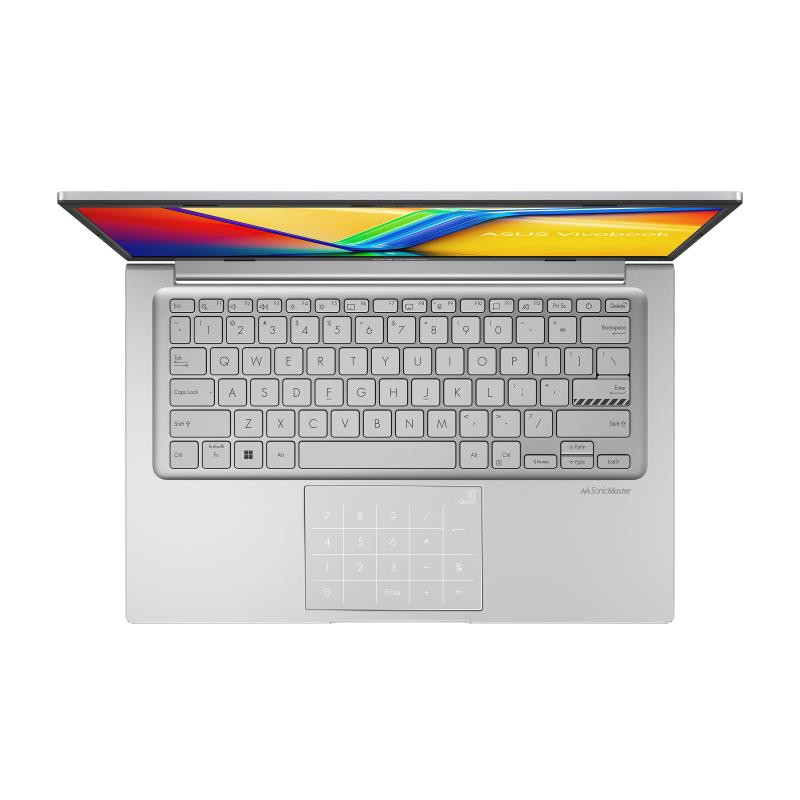 ASUS ASUS Vivobook Go 14 E1404FA-DICEB961W AMD Ryzen 5 40 Ordinateur portable 35,6 cm (14") Full HD 16 Go LPDDR5-SDRAM 512 Go SSD Wi-Fi 6E (802.11ax) Windows 11 Home Argent – Image 3