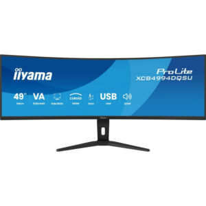 IIYAMA iiyama ProLite XCB4994DQSU-B1 écran plat de PC 124,5 cm (49") 5120 x 1440 pixels Dual QHD LCD Noir