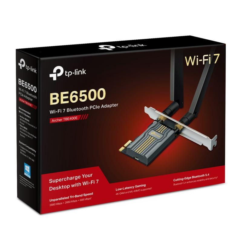 TP-LINK TP-LINK Adaptateur Wi-Fi 7 Bluetooth 5.4 PCIe *ARCHER TBE400E – Image 4