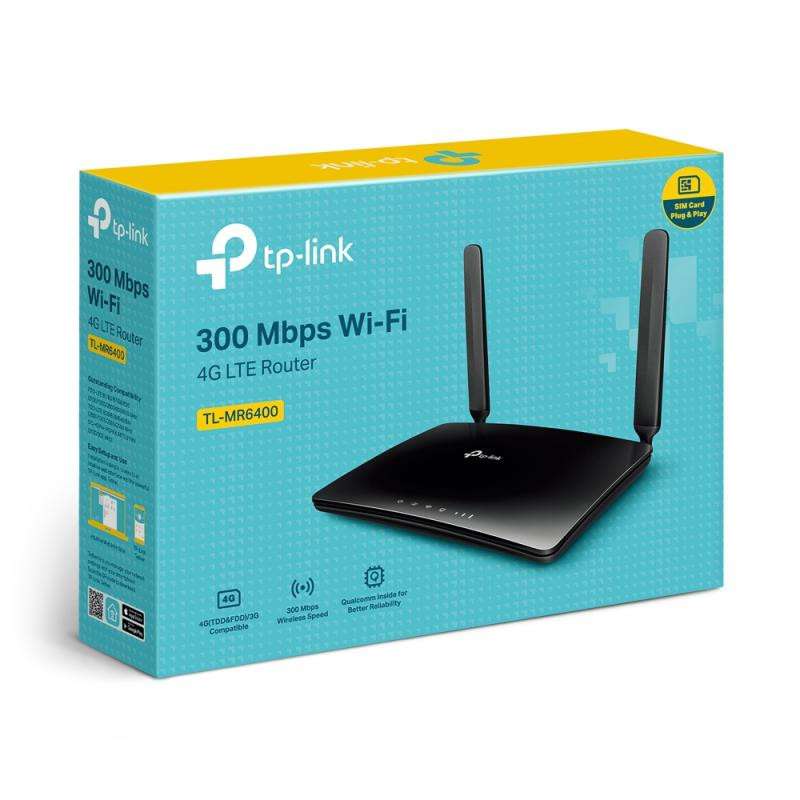 TP-LINK TP-Link TL-MR6400 V4 - Modem/Routeur 4G LTE WiFi N 300 Mbps – Image 4