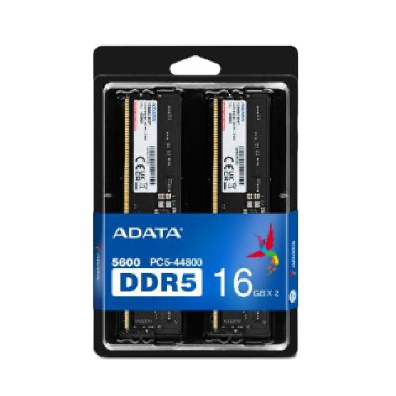 ADATA ADATA DDR5 5600 U-DIMM module de mémoire 32 Go 2 x 16 Go 288-pin DIMM ECC