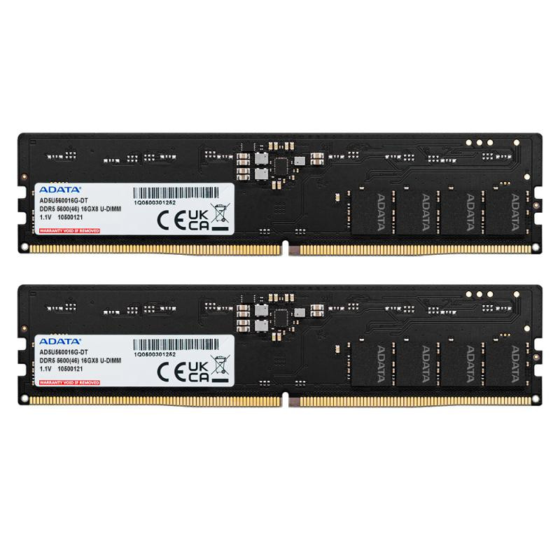ADATA ADATA DDR5 5600 U-DIMM module de mémoire 32 Go 2 x 16 Go 288-pin DIMM ECC – Image 2