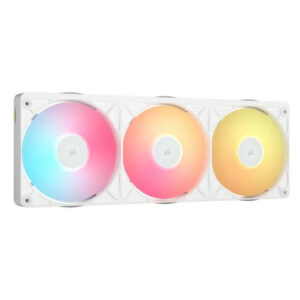 CORSAIR Corsair iCUE LINK RX360 II Unified Frame RGB PWM PC Fans Starter Kit Boitier PC Refroidisseur d'air 12 cm Blanc 1 pièce(s)