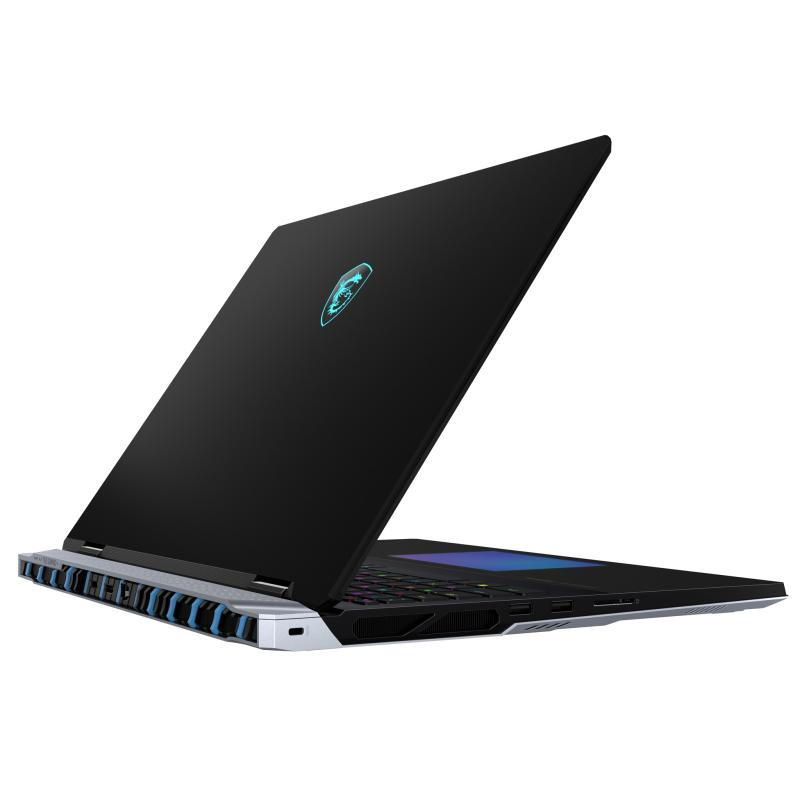 MSI MSI Titan 18 HX AI A2XWIG-605FR Intel Core Ultra 9 285HX Ordinateur portable 45,7 cm (18") UHD+ 64 Go DDR5-SDRAM 6 To SSD NVIDIA GeForce RTX 5080 Wi-Fi 7 (802.11be) Windows 11 Pro Noir AZERTY Français – Image 6